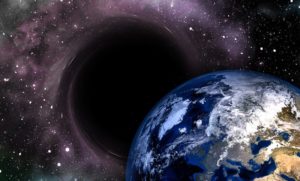 terra divorata da buco nero via lattea