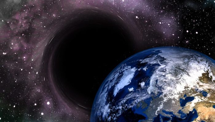 terra divorata da buco nero