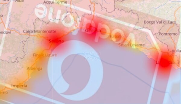 vodafone down liguria