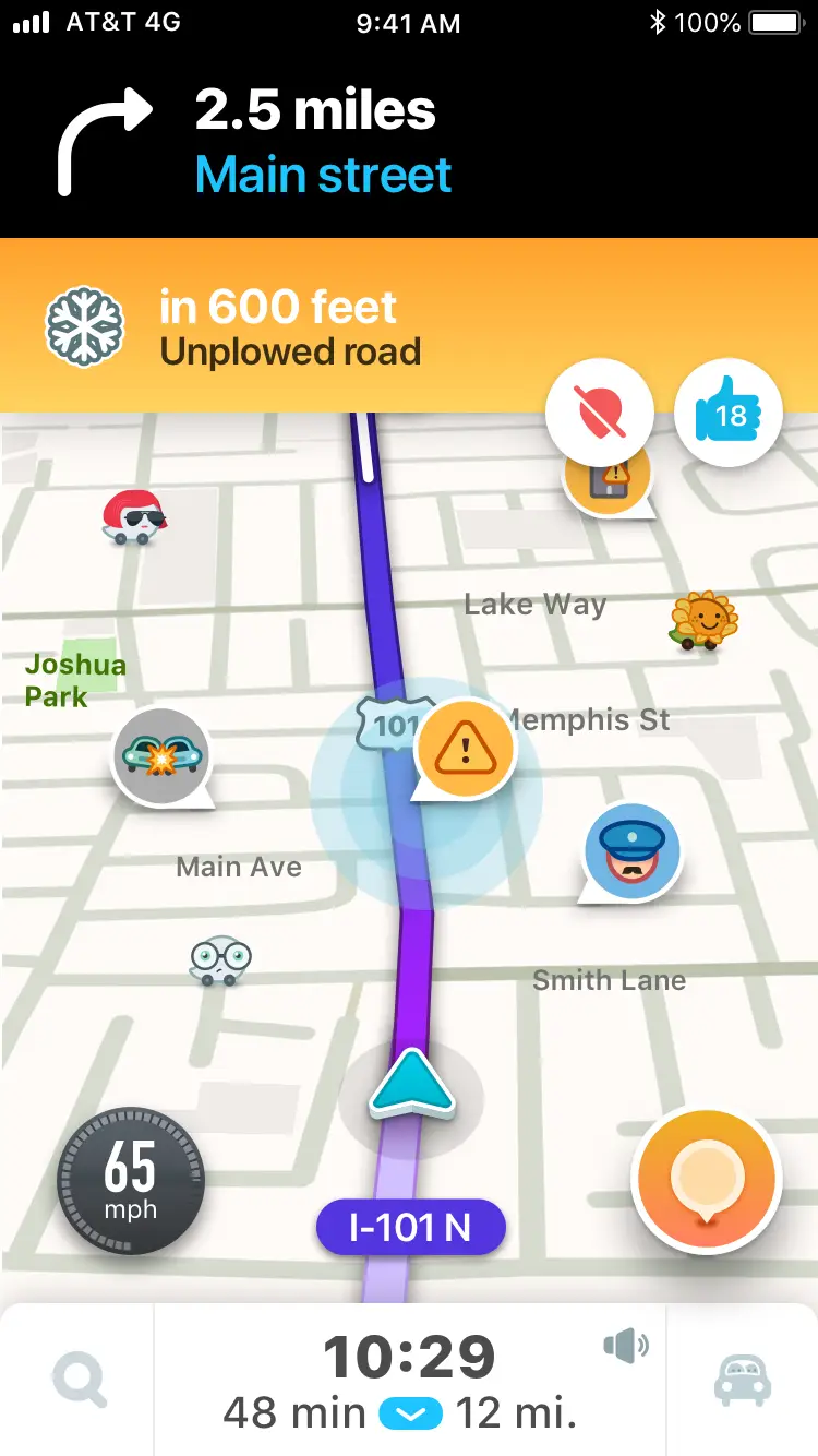 Unpload road – alerter