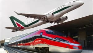aereo contro treno