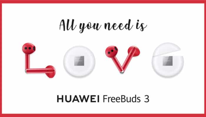 Huawei a S.Valentino: promo su FreeBuds 3, Watch GT e Huawei Video