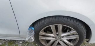 Bottiglietta incastrata nella ruota per rubarvi l'auto: ecco come funziona