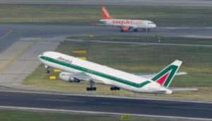 fiumicino boeing asfalto al grafene