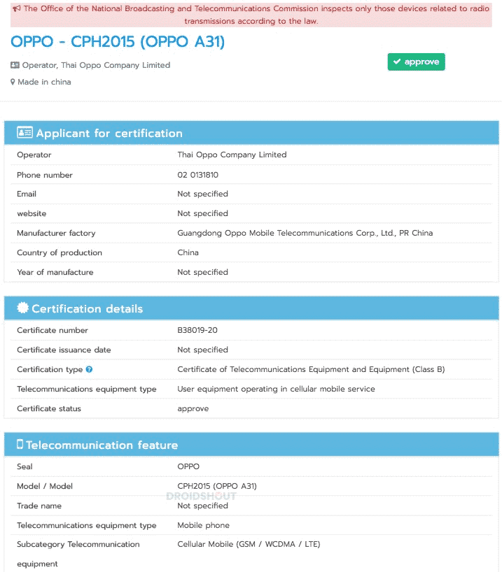 oppo-a31-nbtc