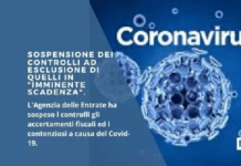 Coronavirus controlli fiscali bloccati