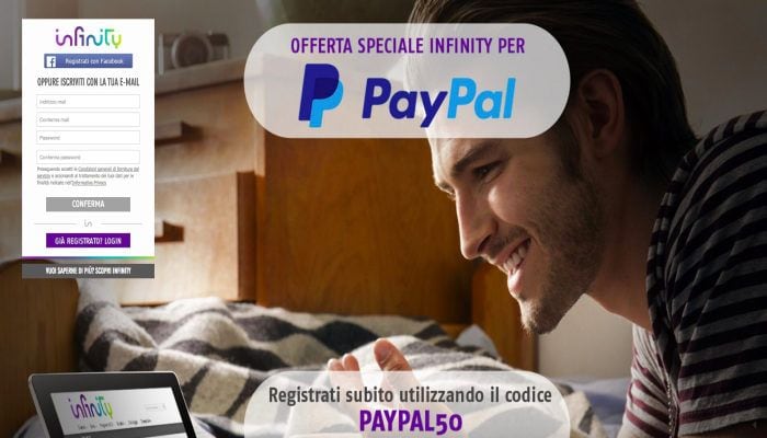 paypal regala infinity