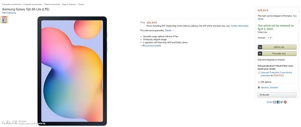 Samsung-Galaxy-Tab-S6-Lite-Amazon-Germania