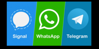 Signal WhatsApp Telegram