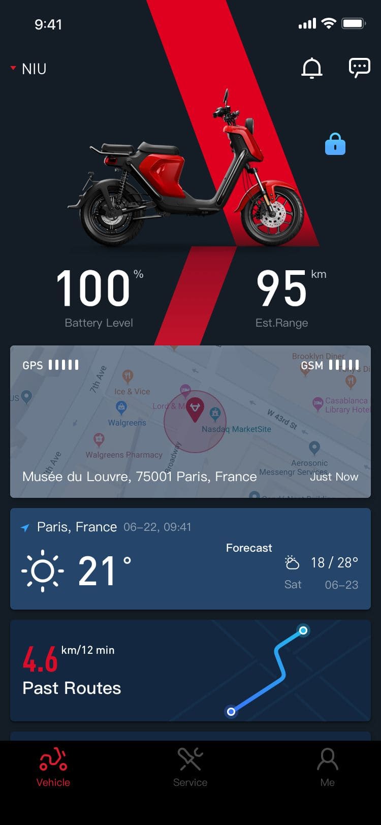 NIU mobile app