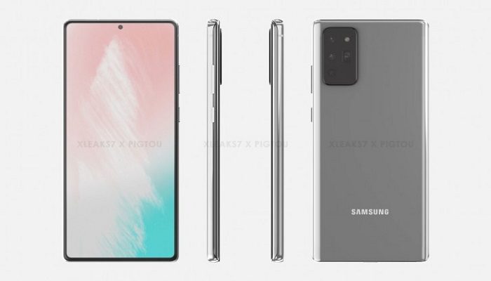 Samsung Galaxy Note 20 rendes CAD