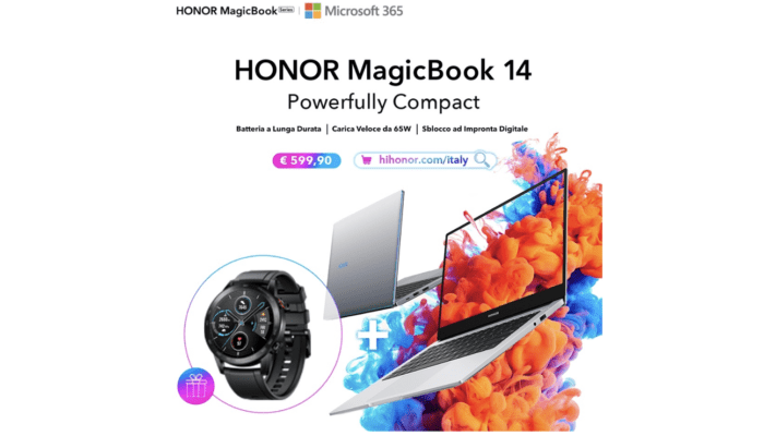 HONOR MagicBook 14 è da oggi disponibile su HiHonor con un regalo
