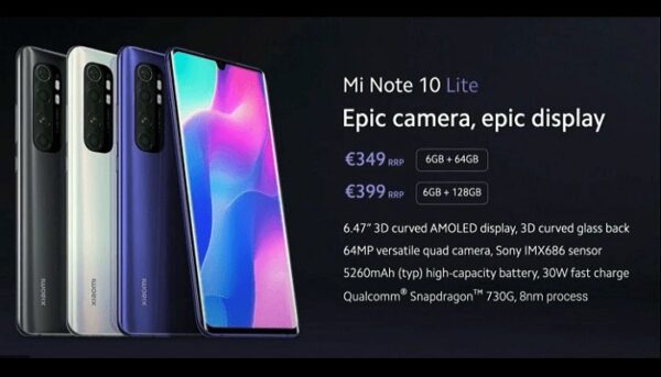 Xiaomi Mi Note 10 Lite
