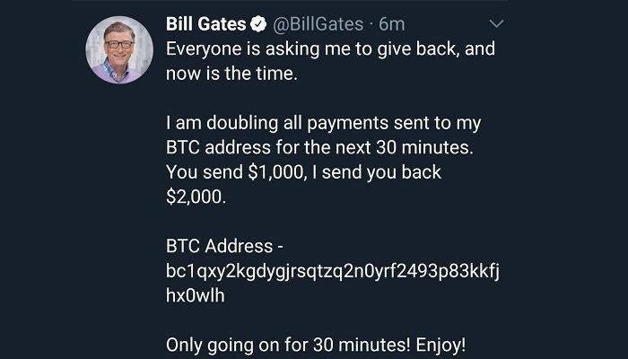 Twitter, truffa, Elon Musk, Jeff Bezos, Bill Gates, bitcoin