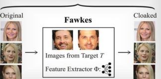 Fawkes applicazione riconoscimento facciale