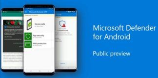 Microsoft Defender Play Store preview