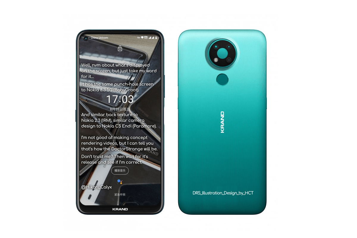 Nokia 3.4 render specifiche
