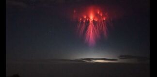 Spettro Rosso fenomeno elettrico atmosferico Texas