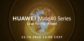 Huawei Mate 40 22 ottobre conferma debutto