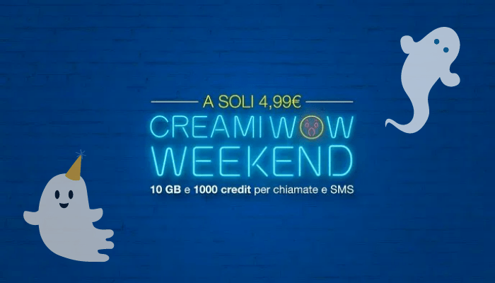 PosteMobile: manca pochissimo al termine della promo Creami WOW Weekend!