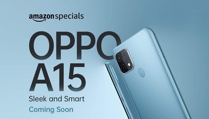 Oppo A15 in arrivo India Amazon