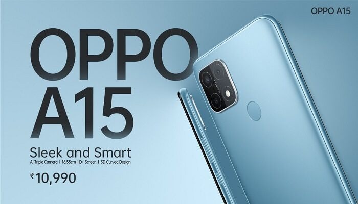 Oppo A15 ufficiale