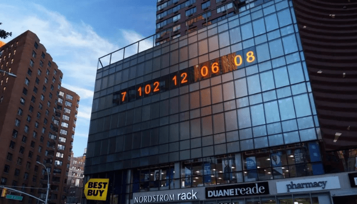 Fine del Mondo: il Climate Clock di New York annuncia drammatiche notizie