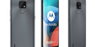 Motorola Moto E7 renders