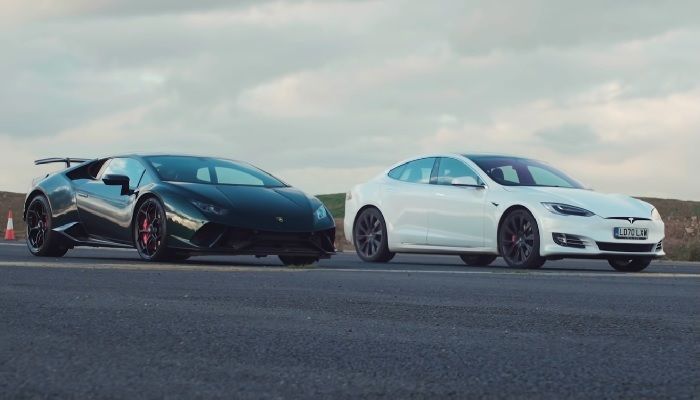 Tesla, Model S, Model S Performance, Lamborghini, Huracan, Huracan Performante
