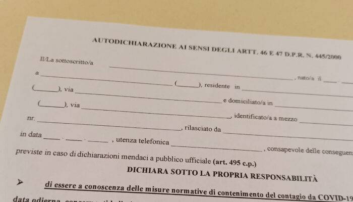 Autocertificazione