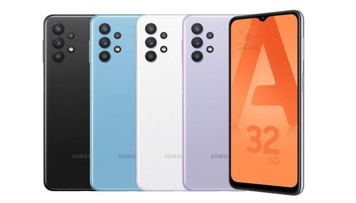 Samsung Galaxy A32 5G renders stampa