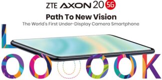 ZTE, Axon 20 5G, UDC, Qualcomm, Snapdragon 765G