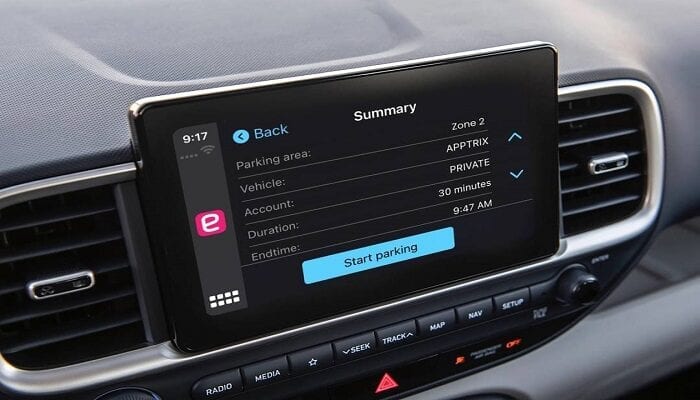 EasyPark Apple CarPlay