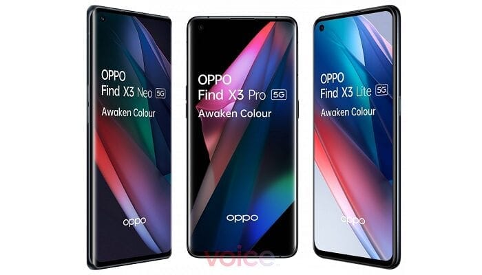Oppo Find X3 Evan Blass render