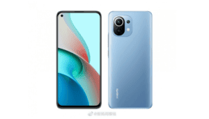 Xiaomi Mi 11 Lite render display piatto