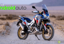 Android Auto: la moto Honda Africa Twin accoglie la piattaforma sul cruscotto