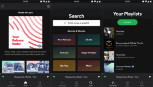 spotify-ui-android-download-interfaccia-utente-libreria-playlist-scarica