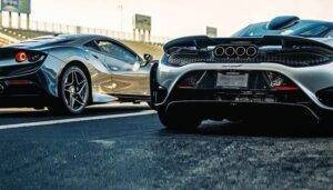 McLaren, 765LT, Ferrari, F8 Tributo, drag race,