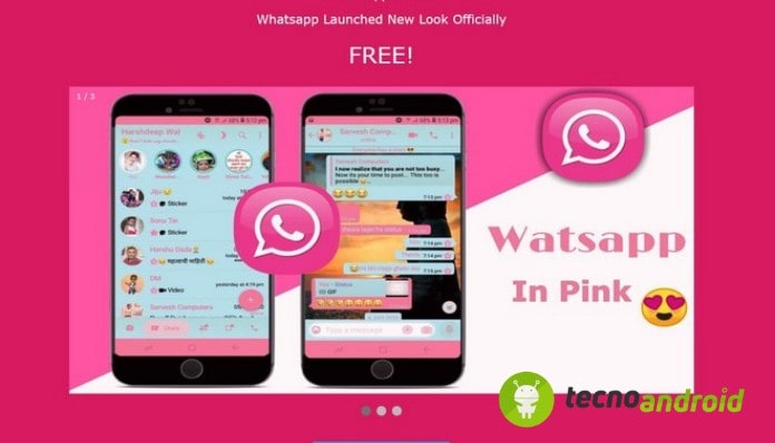 WhatsApp Pink sito