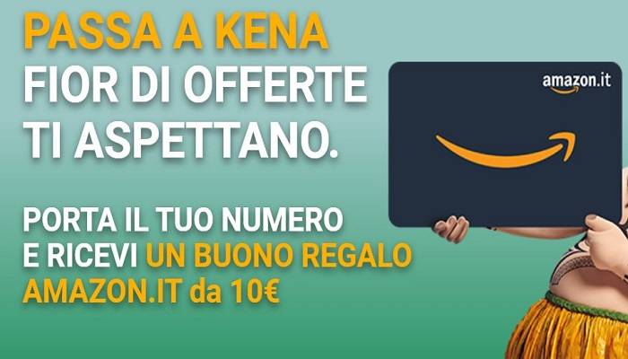 Kena Mobile buono Amazon 10 euro