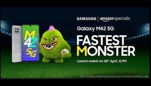 Samsung Galaxy M42 5G debutto specs Amazon India