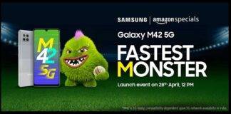 Samsung Galaxy M42 5G debutto specs Amazon India