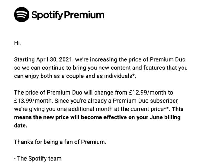 Spotify ha deciso: ufficiale l&#8217;aumento dei prezzi a fine mese