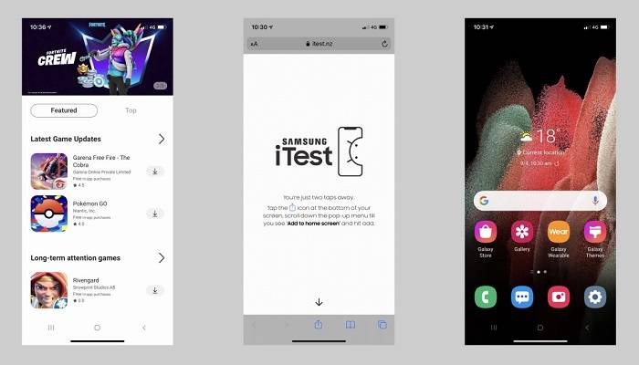 Samsung trolla Apple: gli iPhone diventano degli smartphone Galaxy