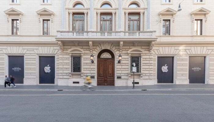 apple-via-del-corso-facciata-pietra-negozio-roma