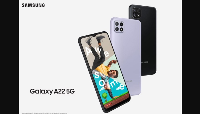 Samsung Galaxy A22 5G ufficiale