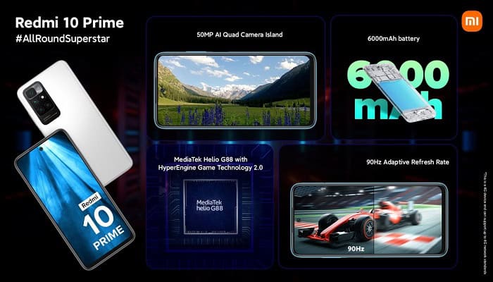 Redmi 10 Prime ufficiale