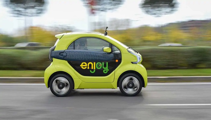 Enjoy, car sharing, vetture elettriche, battery swap