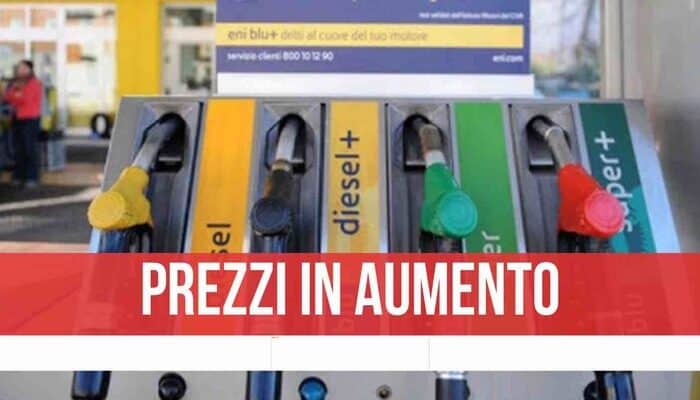 diesel benzina aumento