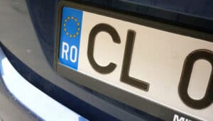 targa straniera codice della strada